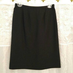 Jones Essentials Classic Lightweight Wool Skirt, Black, 6